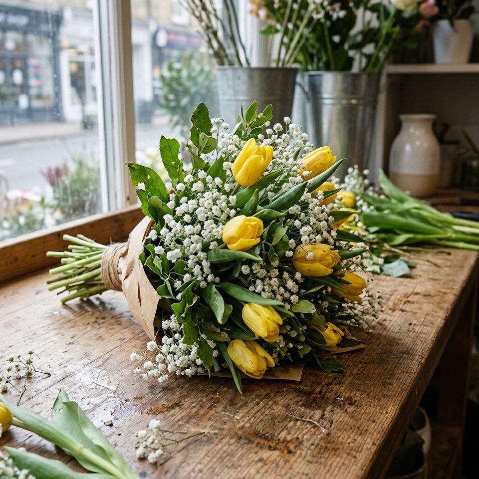 Napsugár tulipáncsokor