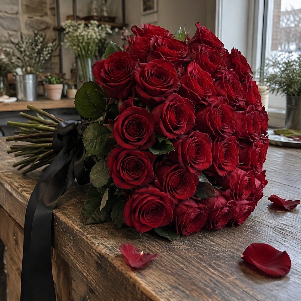 Red rose sphere